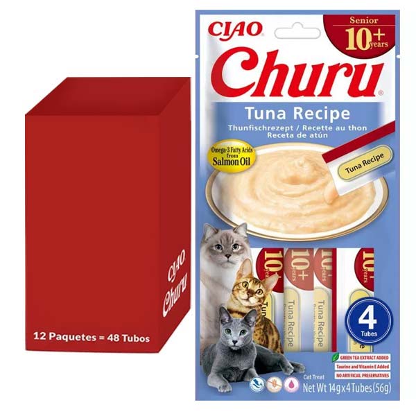 Churu CAT Senior receta de atún 12x(4x14g)