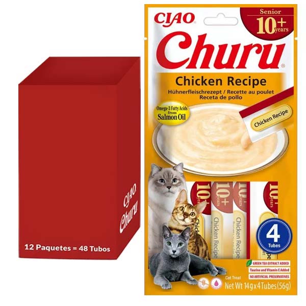 Churu CAT Senior receta de pollo 12x(4x14g)