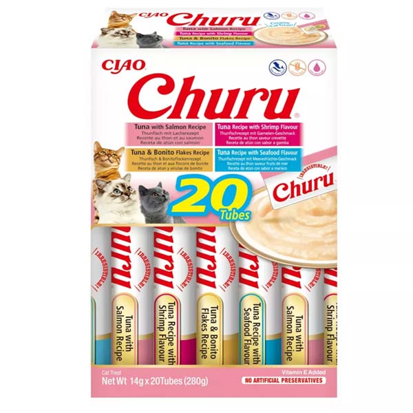 Churu CAT Variedades de Atún con marisco (20x14g)