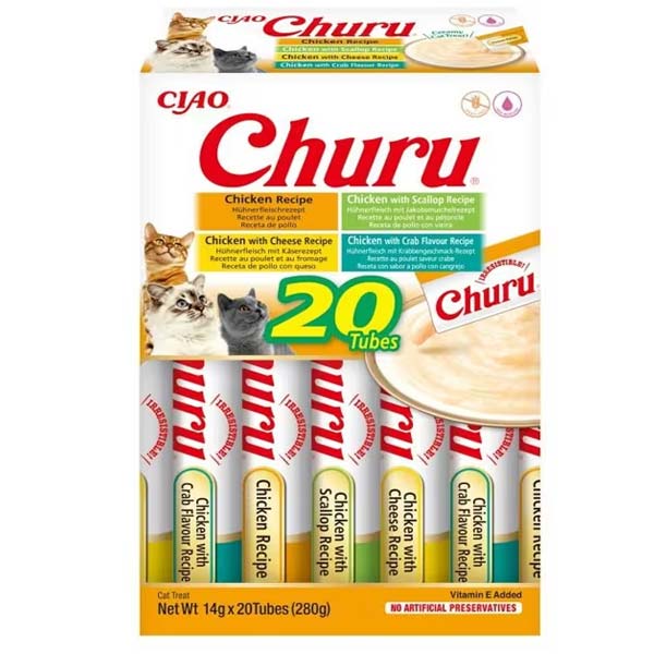 Churu CAT Variedades de Pollo (20x14g)