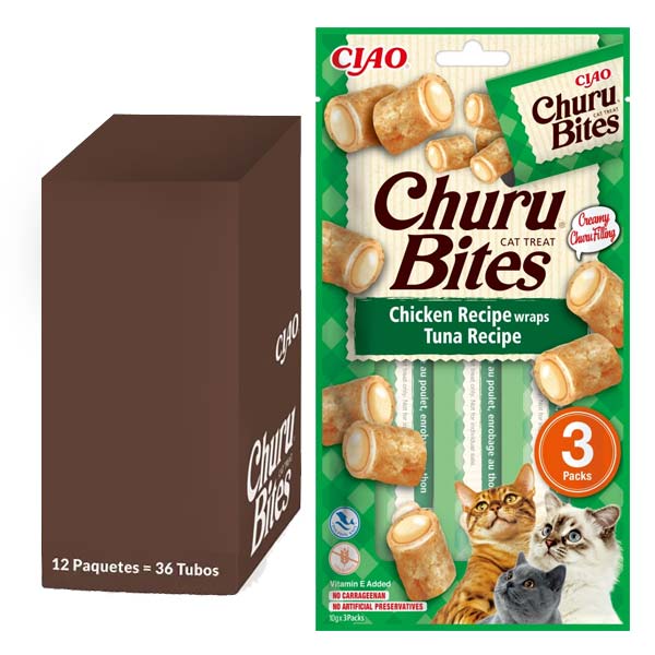 Churu CAT Bites receta de atún 12x(3x10g)