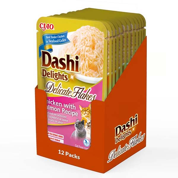 Dashi Delight Delicate Flakes Pollo y Salmón (12x40g)