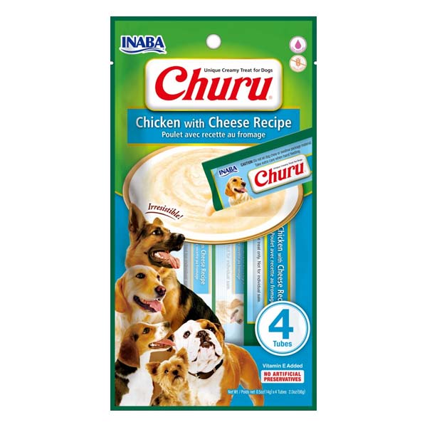 Churu DOG Receta de pollo con queso 12x(4x14g)