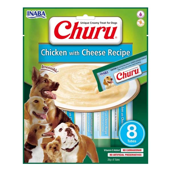 Churu DOG Receta de pollo con queso 8x(8x20g)