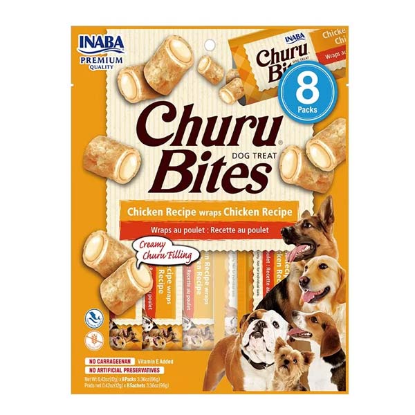 Churu DOG Bites receta de pollo 8x(8x12g)