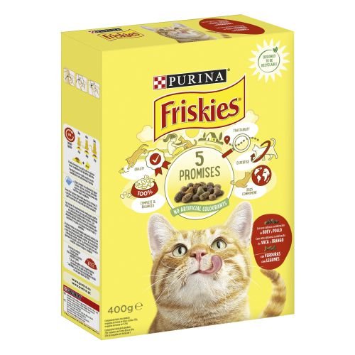 FRISKIES Cat Adulto Buey, Pollo y Verduras 20x400g