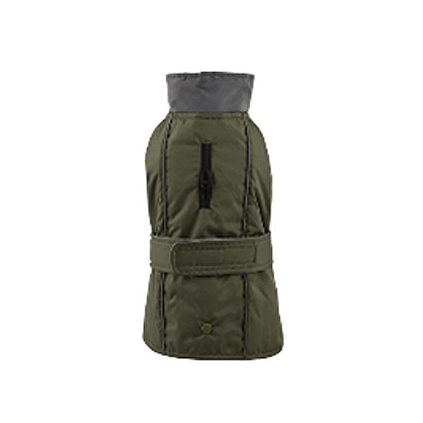 IMPERMEABLE VERDE-FOREST CON FORRO EXTRAIBLE 40CM