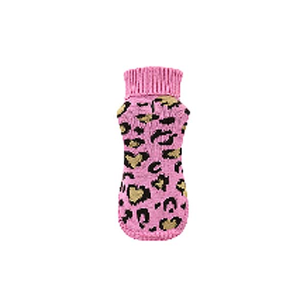 JERSEY PUNTO LEOPARD ROSA 50CM