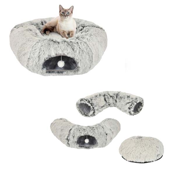 CUNA DONUT RELAX CON TUNEL  80x80x25cm