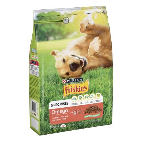 [12468522] FRISKIES Dog Omega (Buey y Pescado) 3kg