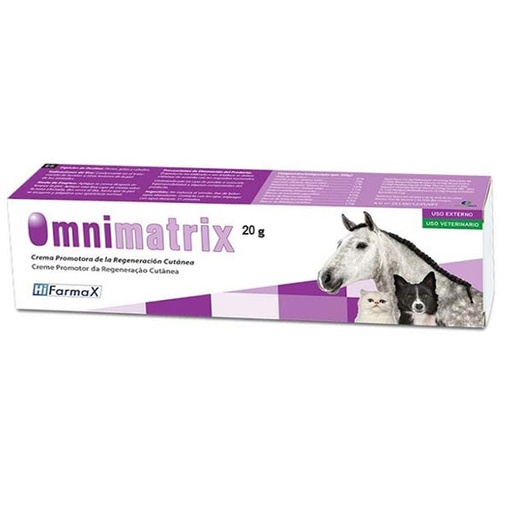 [HI012] OMNIMATRIX Cicatrización Rápida 20g - Crema para Perros, Gatos y Caballos