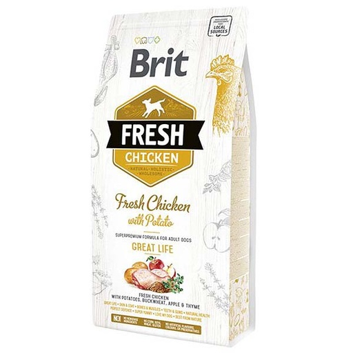 [BR0105] Brit Fresh Pollo con patata 12kg