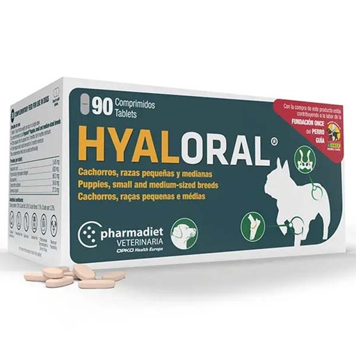 [PA_HLRRP90] HYALORAL Perros Pequeño y Mediano 90comp