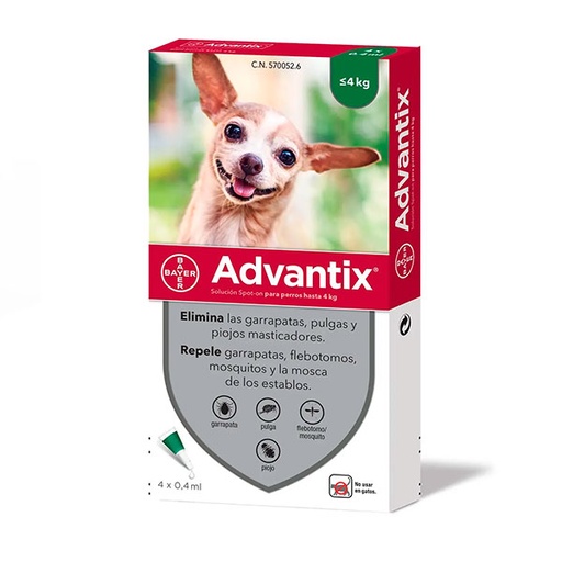 [85951610] ADVANTIX (4P) 0.4ML <4KG