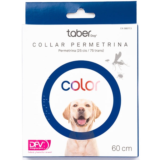 [4220302ESP] TABERDOG COLLAR PERMETRINA AZUL 60cm