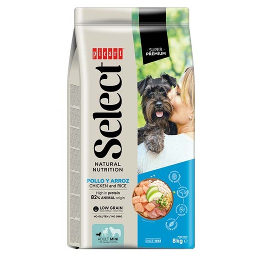 [01021788] SELECT MINI ADULT Pollo y arroz 8KG