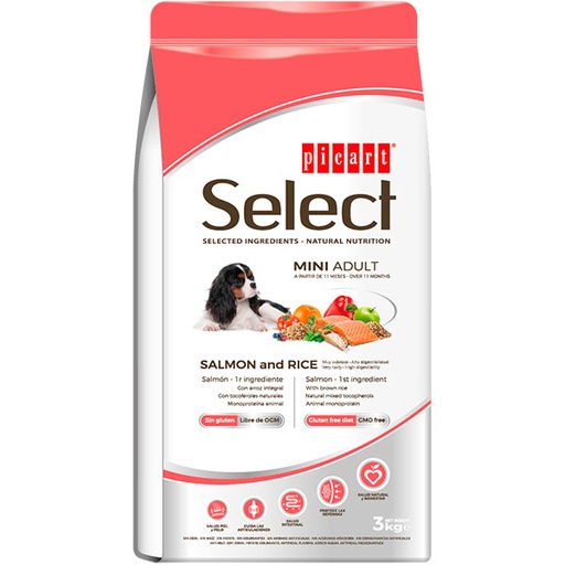[01022003] SELECT MINI ADULT Salmon y arroz 3KG