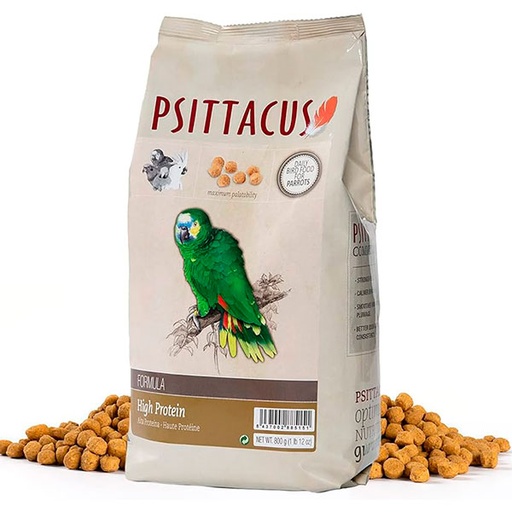 [*PI-1310] PSITTACUS PIENSO ALTA PROTEINA 800gr