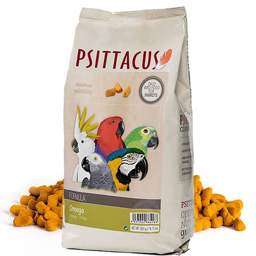 [*PI-1410] PSITTACUS PIENSO OMEGA 800gr
