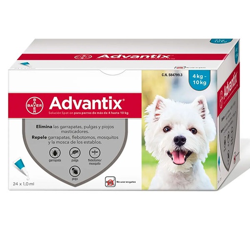 [85951742] ADVANTIX (24P) 1.0ML 4-10KG