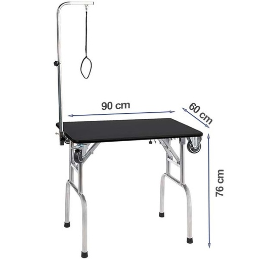 [B395] ARTERO MESA PLEGABLE RUEDAS-BRAZO/TIRADOR