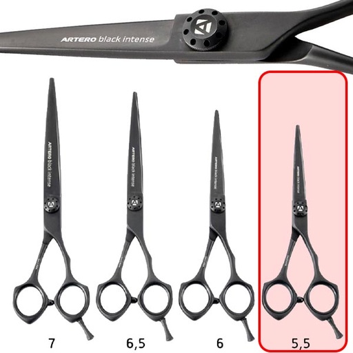 [T70055] #ARTERO TIJERAS BLACK INTENSE 5.5"