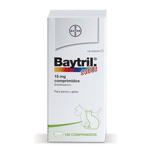 [BA125] BAYTRIL SABOR 15MG 100 COMP