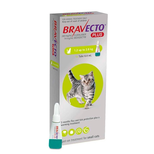 [192369] BRAVECTO PLUS CAT 112,5MG 1.2-2.8 KG
