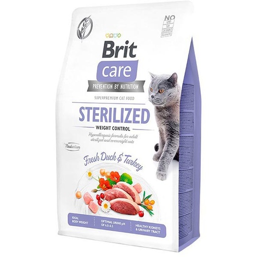 [BR0280] Brit CARE Cat GF Sterilised Weight Control 400gr