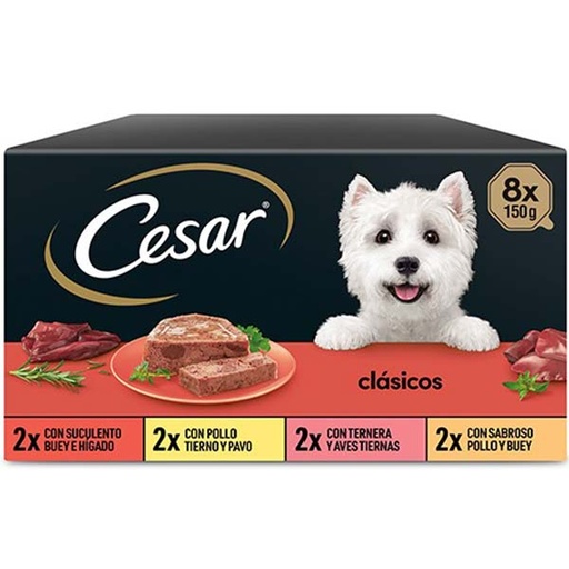 [360578] CESAR MULTIPACK 8 CLASICOS 3x(8x150gr)