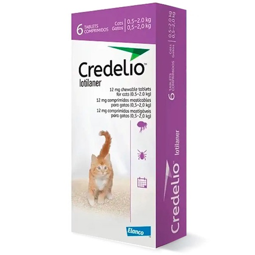 [EV0226] CREDELIO GATO 12MG 0.5-2KG 6COMP