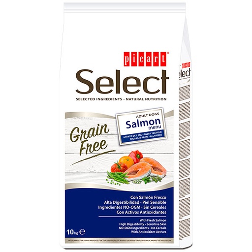 [01020610] SELECT ADULT GRAIN FREE SALMON MENU 10kg