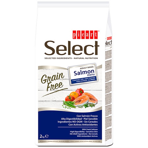 [01020702] SELECT ADULT GRAIN FREE Salmon 2KG
