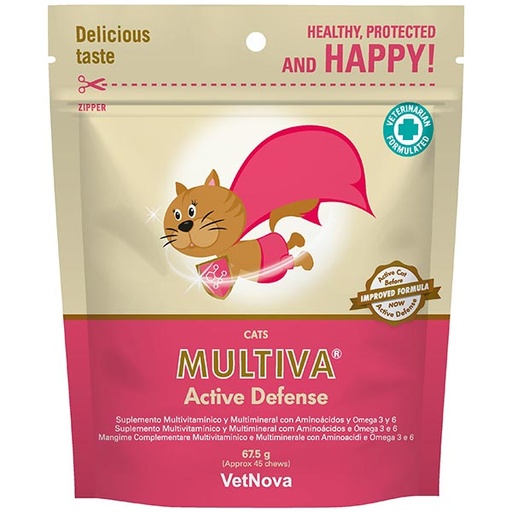 [VN-1187] MULTIVA Active Denfense Cat 45 Chews