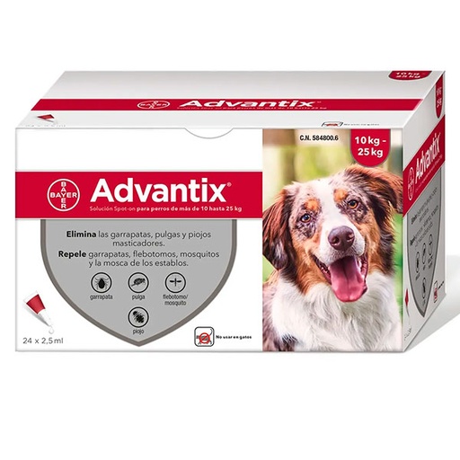 [85951785] ADVANTIX (24P) 2.5ML 10-25KG
