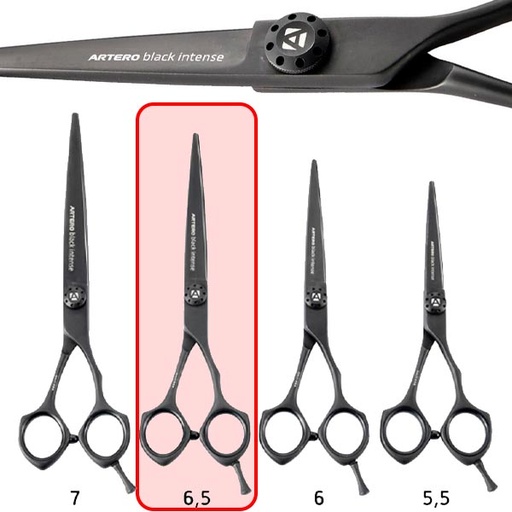 [T70065] ARTERO TIJERAS BLACK INTENSE 6.5"