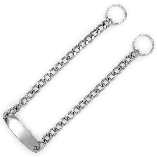 [01316] COLLAR CADENA CON PLACA 40cm