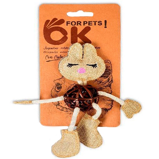 [WYMC17014-C] CONEJO DE MIMBRE Y CATNIP