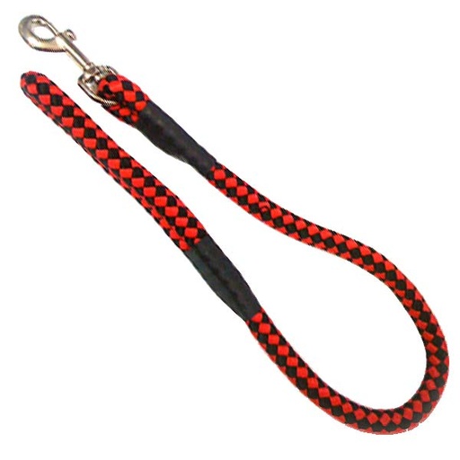 [012482] CORREA CUERDA 10mm x 120cm CON CUERO NEGRO