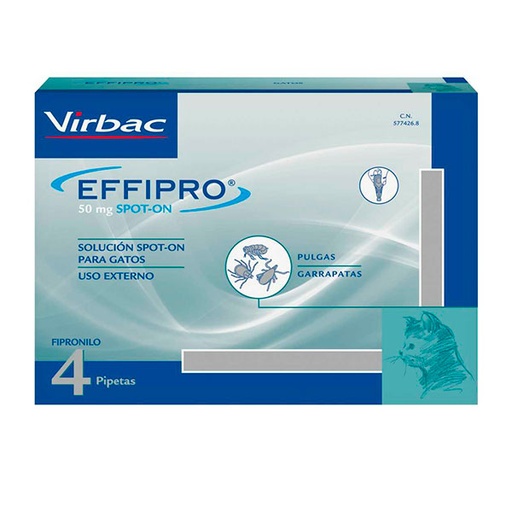 [VN100868] EFFIPRO 50mg (4p) SPOT ON GATOS