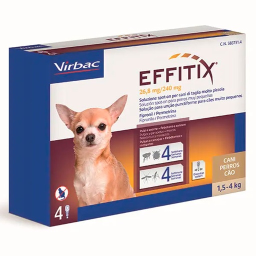 [VN100350] EFFITIX (4p) PERRO XS 1,5-4kg