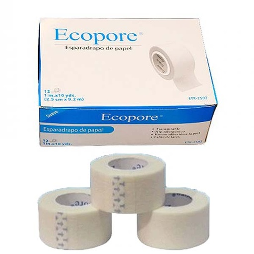 [E00198] ESPARADRAPO PAPEL 2.5CMx9.1M OPERTAPE 1 UND