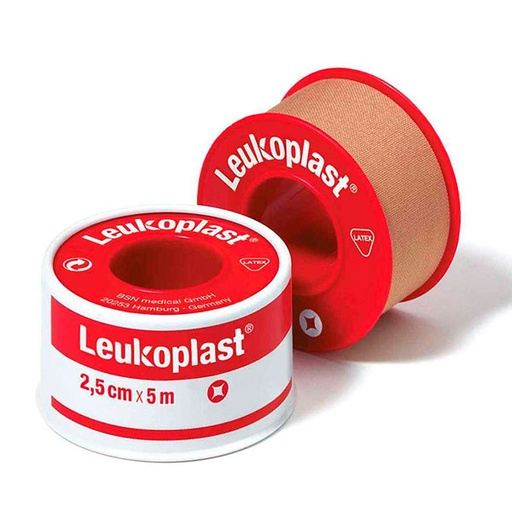[R02697] ESPARADRAPO TELA 2.5x5 LEUKOPLAST CARNE
