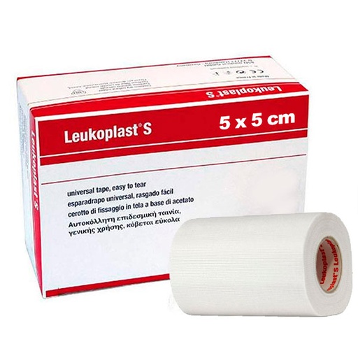 [R02099] ESPARADRAPO TELA 5x5 LEUKOPLAST BLANCO