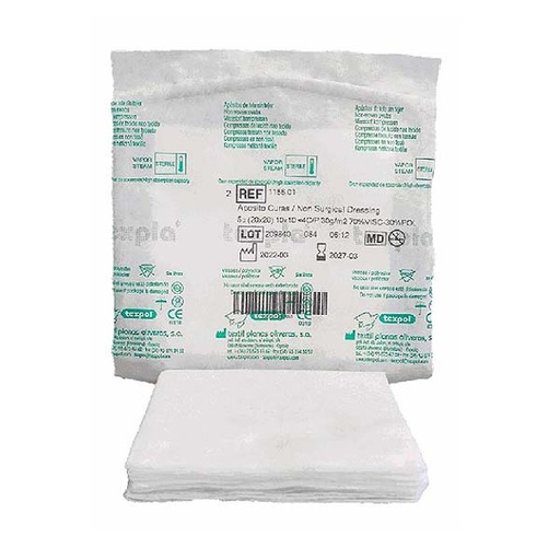 [R02243] GASAS ESTERILES S/TEJER 10x10 5UDS