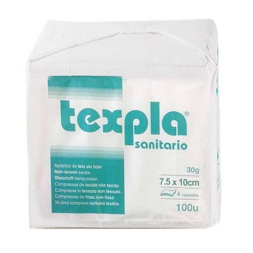 [R03003] GASAS NO ESTERILES S/TEJER 7.5x10CM 100UDS