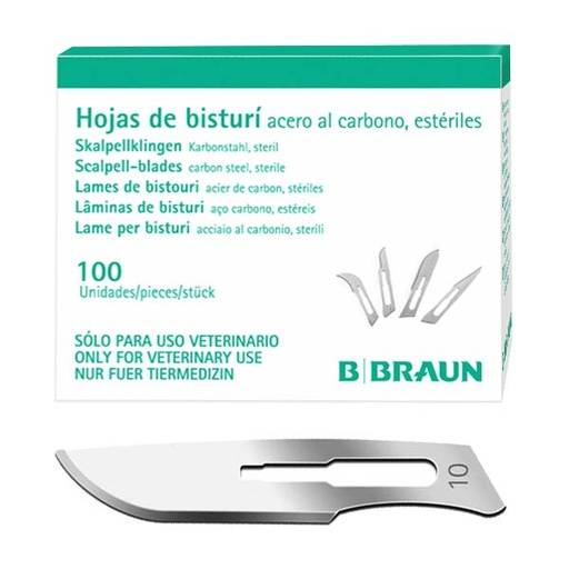 [E00658] HOJA BISTURI Nº 10 100ud