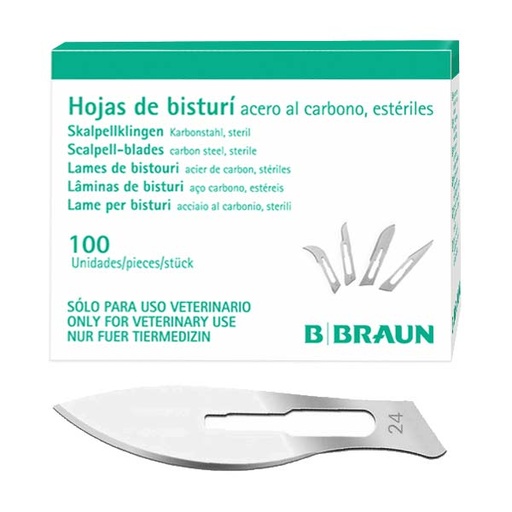 [E00368] HOJA BISTURI Nº 24 100ud