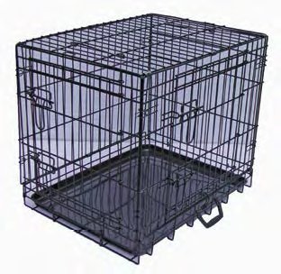 [016249] JAULA PLEGABLE NEGRA SUPER MINI XS 47x30x37