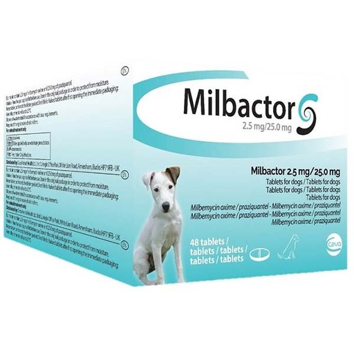 [D85640C] _ MILBACTOR PERRO peq - Puppy 48 comp
